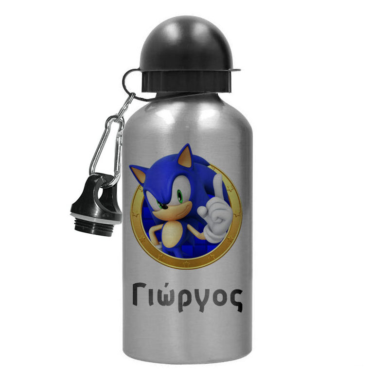 paidiko-pagouri-me-onoma-sonic-e1693469185997 Παιδικό ανοξείδωτο Παγούρι 2 πώματα - Sonic - Image 1