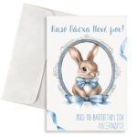 Κάρτα Πασχαλινή-Κουνελάκι Royal Blue