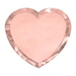 Πιάτα καρδιά Rosegold (6 τεμ)