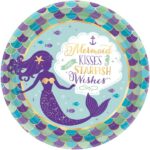 Πιάτα πάρτυ Mermaid Wishes (8 τεμ)