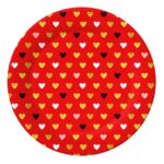 Πιάτα φαγητού Valentine ΧΟΧΟ (6 τεμ)