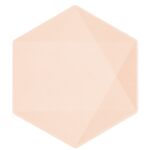 Πιάτα Vert Décor ροδακινί εξάγωνο (6 τεμ)