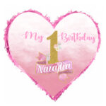 Πινιάτα καρδιά - 1st Birthday Girl