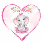 Πινιάτα καρδιά -  Ελεφαντάκι Κορίτσι