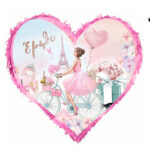 Πινιάτα καρδιά Girl in Paris