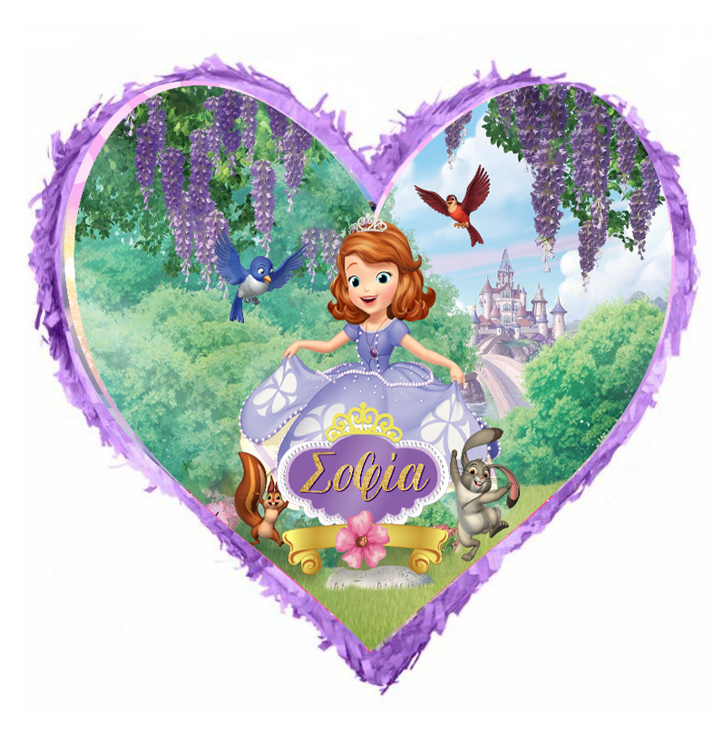 piniata-kardia-prigipissa-sofia Πινιάτα καρδιά Πριγκίπισσα Σοφία - Image 1