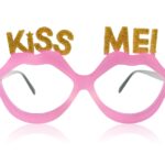 Πλαστικά ροζ Γυαλιά Kiss me