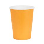 Πορτοκαλί Χάρτινα Ποτήρια (6 τεμ)