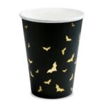 Ποτήρια πάρτυ με χρυσές Νυχτερίδες (6 τεμ)