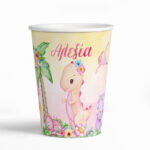 Ποτήρια πάρτυ Δεινοσαυράκι κορίτσι (3 τεμ)