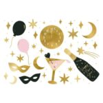 Προσωρινά Τατουάζ New Year's Eve (10 τεμ)