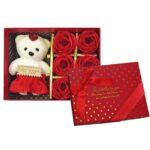 Ρομαντικό Κουτάκι Με Τριαντάφυλλα & Αρκουδάκι