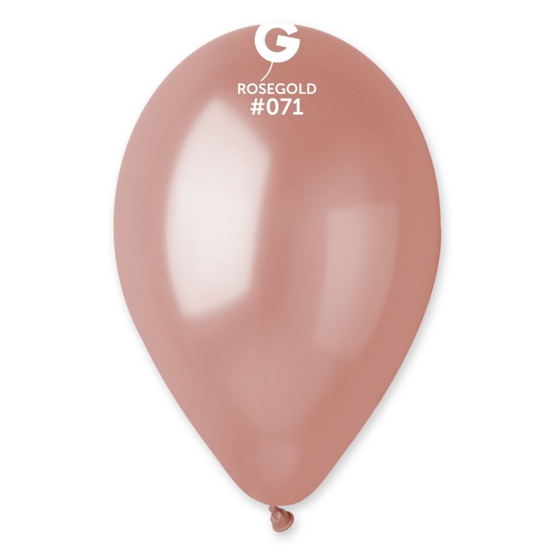 CREATOR: gd-jpeg v1.0 (using IJG JPEG v62), quality = 90 Ροζ Χρυσά Περλέ Λάτεξ Μπαλόνια (10 τεμ) - Image 1