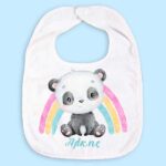 Σαλιάρα αρκουδάκι Panda Rainbow