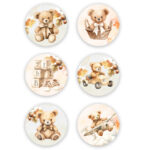 Σετ κονκάρδες Φθινοπωρινή Βάπτιση (6 τεμ)