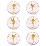 Σετ κονκάρδες χρυσή Νεράιδα (6 τεμ)