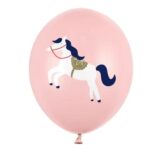 Σετ ροζ Μπαλόνια Αλογάκι (6 τεμ)