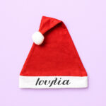 Σκουφάκι “Άγιος Βασίλης” με Εκτυπώσιμο Όνομα