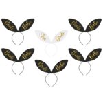 Στέκες Bride με αυτάκια μαύρα (6 τεμ)