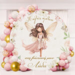 Στρογγυλή αφίσα Βάπτισης Νεραϊδοχώρα