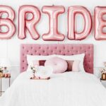 Τεράστια ροζ-χρυσό μπαλόνια Bride (5 τεμ)