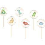 Topper Cupcake Δεινοσαυράκι (6 τεμ)