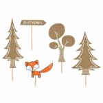 Topper τούρτας Woodland (5 τεμ)
