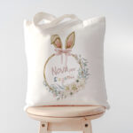 Τσάντα για Νονά - Κουνελάκι Φλοράλ