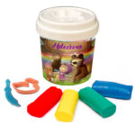 Βαζάκι με πλαστελίνες - Μάσα και Αρκούδος