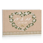 Βιβλίο Ευχών Γάμου - Καρδιά από τριαντάφυλλα