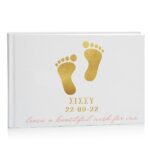 Βιβλίο Ευχών βάπτισης με Πατουσάκια - Κορίτσι