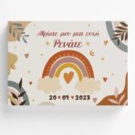 Βιβλίο Ευχών βάπτισης Ουράνιο Τόξο Boho