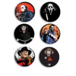 Ξύλινες Κονκάρδες Horror Squad (6 τεμ)