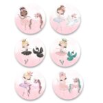 Ξύλινες Κονκάρδες Μπαλαρίνα (6 τεμ)