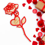 Ξύλινο Διακοσμητικό Τριαντάφυλλο Βαλεντίνου