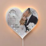Ξύλινο Φωτιστικό καρδιά - Love Calendar