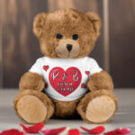 Χνουδωτό Αρκουδάκι με Εκτύπωση - Αρχικά