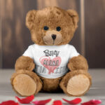 Χνουδωτό Αρκουδάκι με Εκτύπωση - Λιώνω για Σένα
