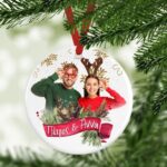 Χριστουγεννιάτικο Στολίδι με φωτογραφία και ονόματα