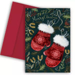 Χριστουγεννιάτικη Κάρτα - Γαντάκια