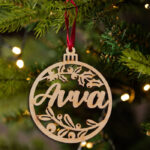 Χριστουγεννιάτικο Στολίδι με όνομα - Rustic