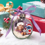 Χριστουγεννιάτικο Στολίδι Μπάλα με Φωτογραφία - Stitch