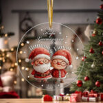 Χριστουγεννιάτικο Στολίδι Plexi - Παππού και Γιαγιά