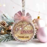 Χριστουγεννιάτικο Στολίδι Στρογγυλό 3D - Νονά