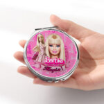 Καθρεφτάκι Barbie Ασημί Στρογγυλό