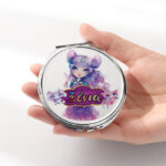 Καθρεφτάκι Nebulous Stars Ασημί Στρογγυλό