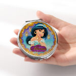 Καθρεφτάκι Γιασμίν Ασημί Στρογγυλό