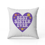 Μαξιλάρι για Αδερφή - Best Sister Ever Καρδιά