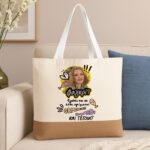 Πάνινη Τσάντα Ώμου - Ντάλια Φαγκρί