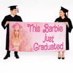 Πανό Αποφοίτησης - Barbie με φωτογραφία